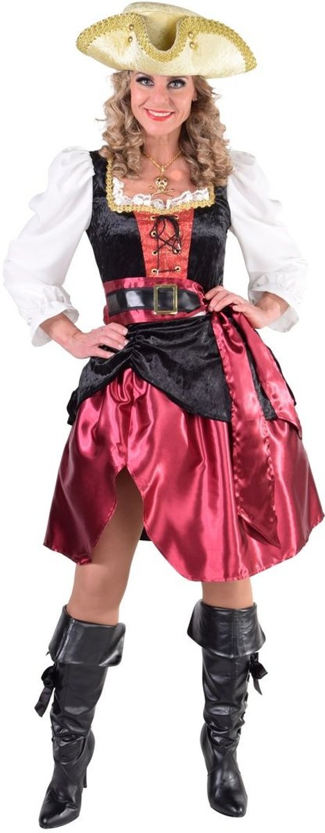Piraat & Viking Kostuum | Verleidelijke Hoog Water Pirate | Vrouw | Extra Small | Carnaval kostuum | Verkleedkleding